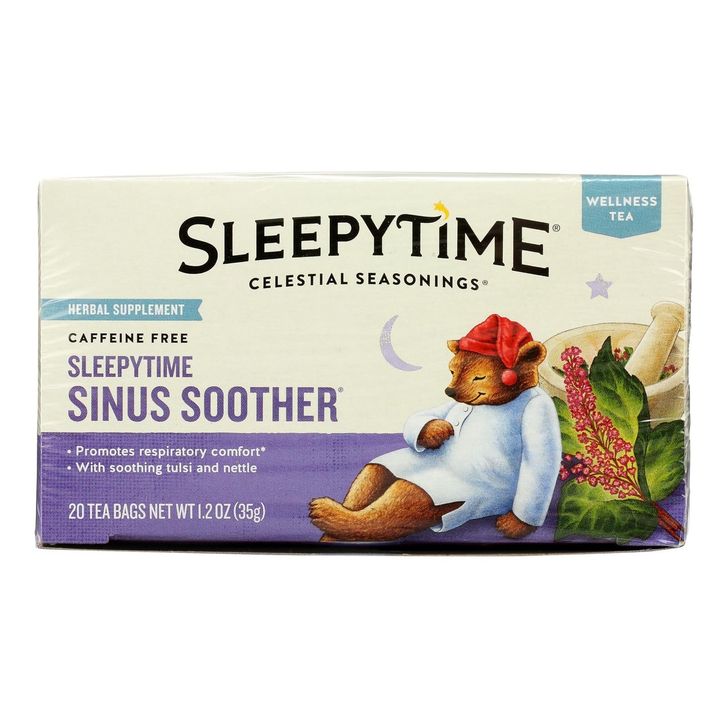 Celestial Seasonings - Wellness Tea Sinus Soothr - Pack of 6 - 20 Bag