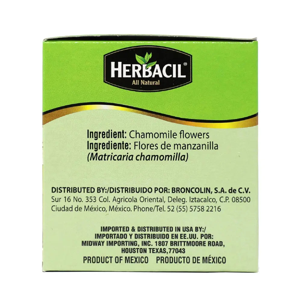 Herbacil Chamomile Tea / Manzanilla 25 ct