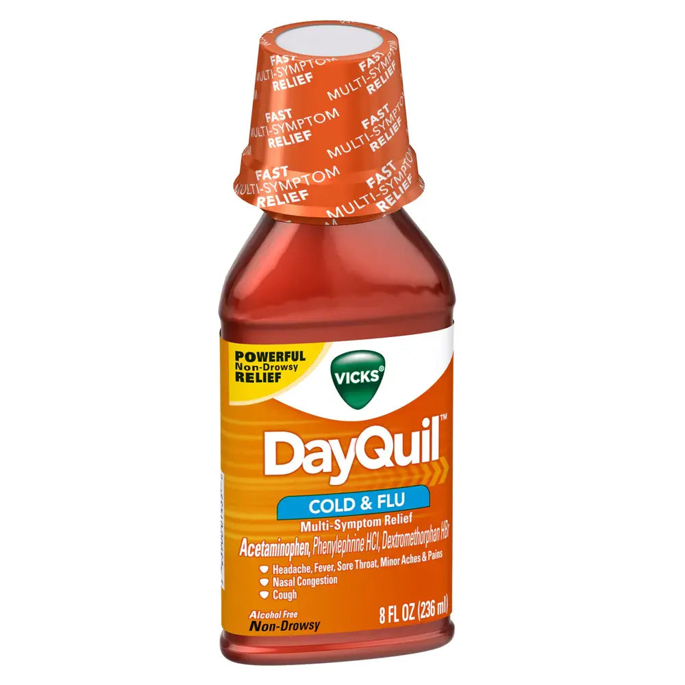 Vicks Dayquil Cold&Flu Liquid 8 oz