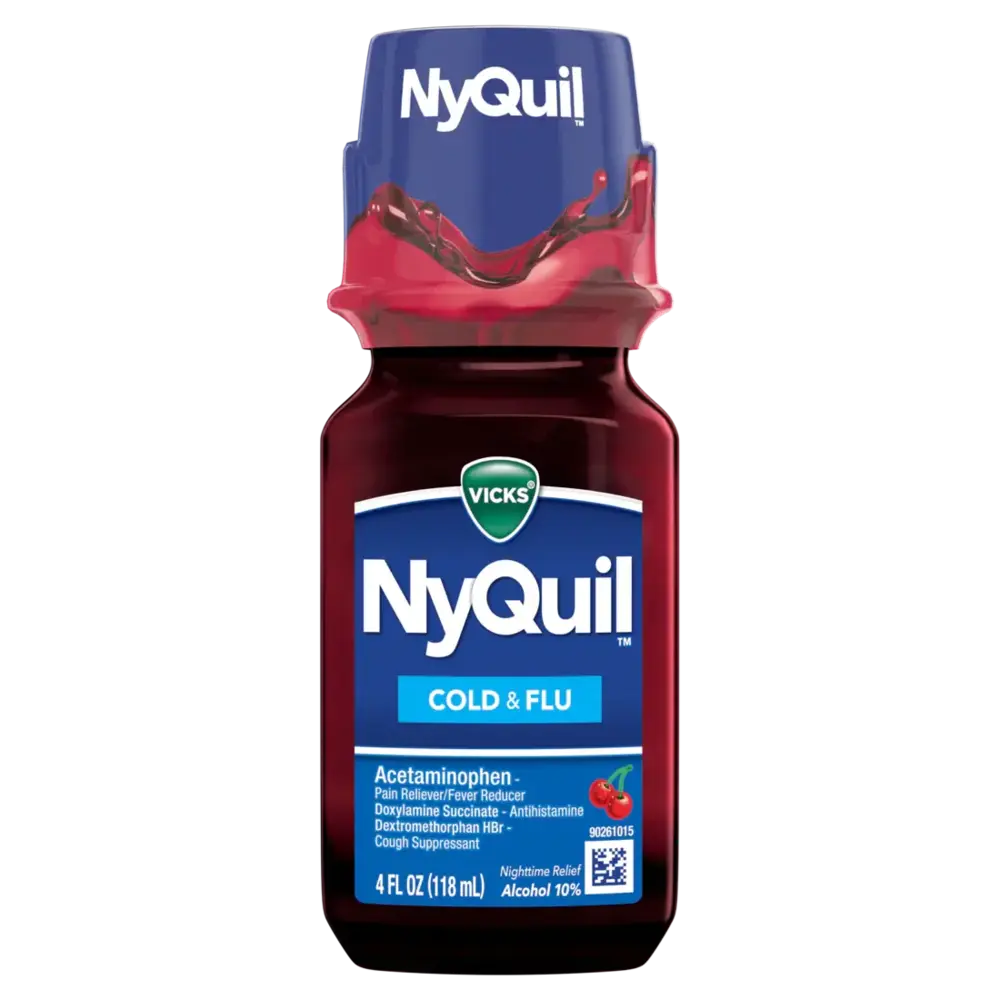 Vicks Nyquil Cherry Cold & Flu 4 oz