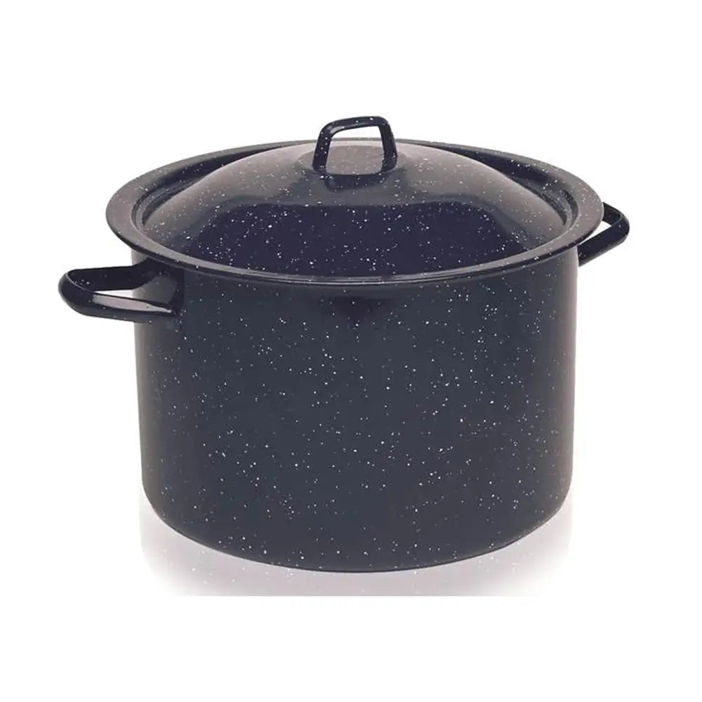 Imusa Steamer Pot Blue Enamel 16 qrt