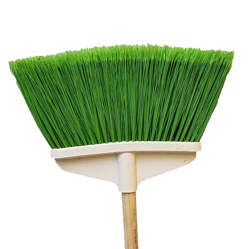 Fan Broom Plastic w/ Wood Handle med