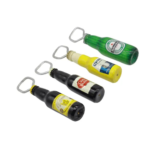 Wooden Bottle Opener Decorative Asst. 7.7"