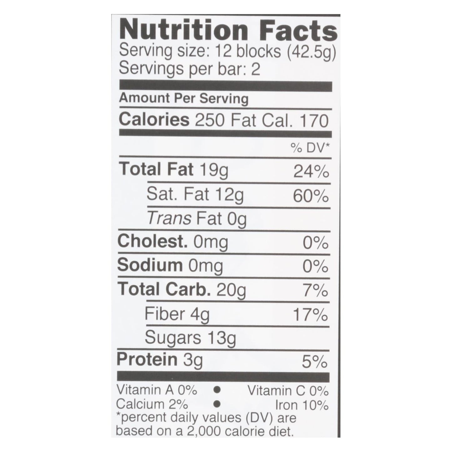 Divine Dark Chocolate Bar with Mint Crisp - 12 Pack - 3 Oz