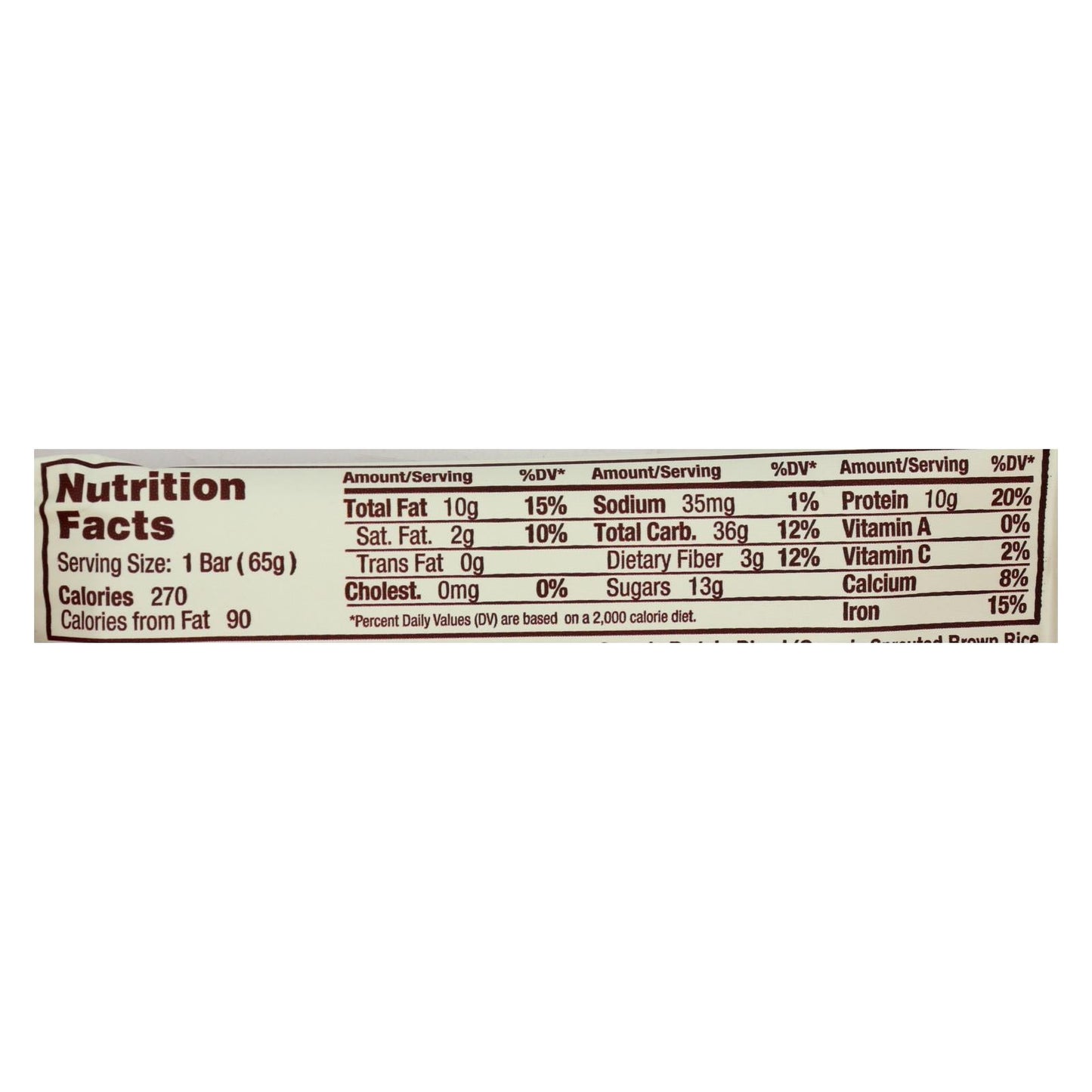 Gomacro Organic Mocha Chocolate Chip Bar, 12-Pack, 2.3 Oz