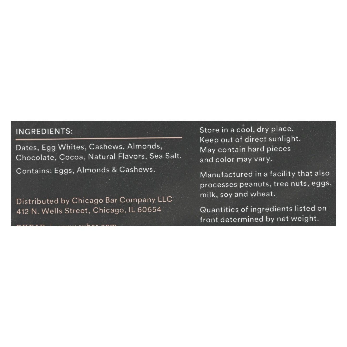 RXBAR Protein Bar, Chocolate Sea Salt, 1.83 Oz. (Pack of 12)