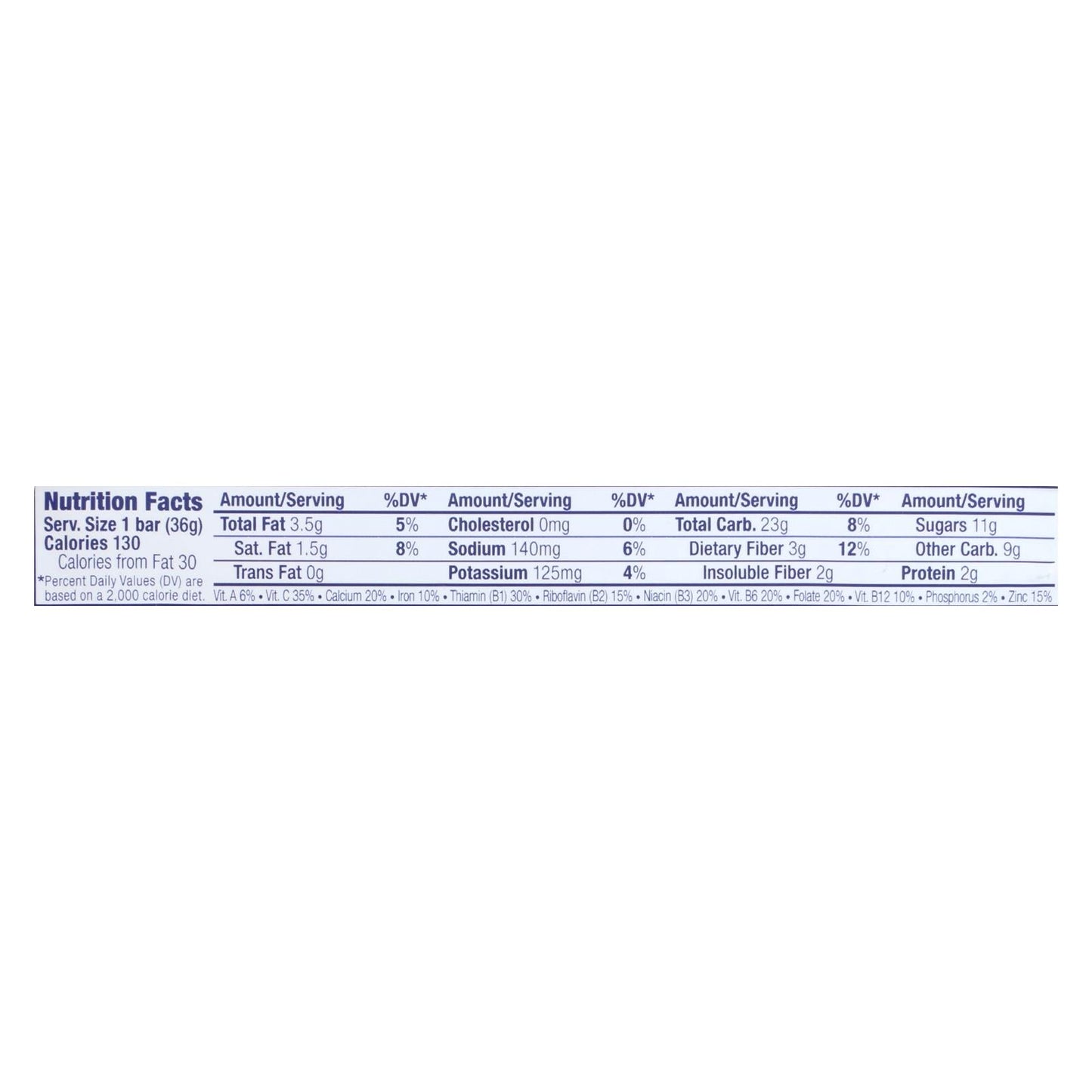 Clif Bar Zbar Organic Chocolate Brownie - 18 Individually Wrapped 1.27 Oz Bars