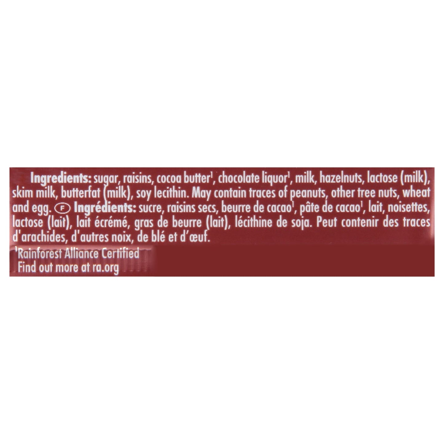 Ritter Sport Milk Chocolate Bar with Raisins & Hazelnuts, 3.5 Oz Bar (Pack of 12)