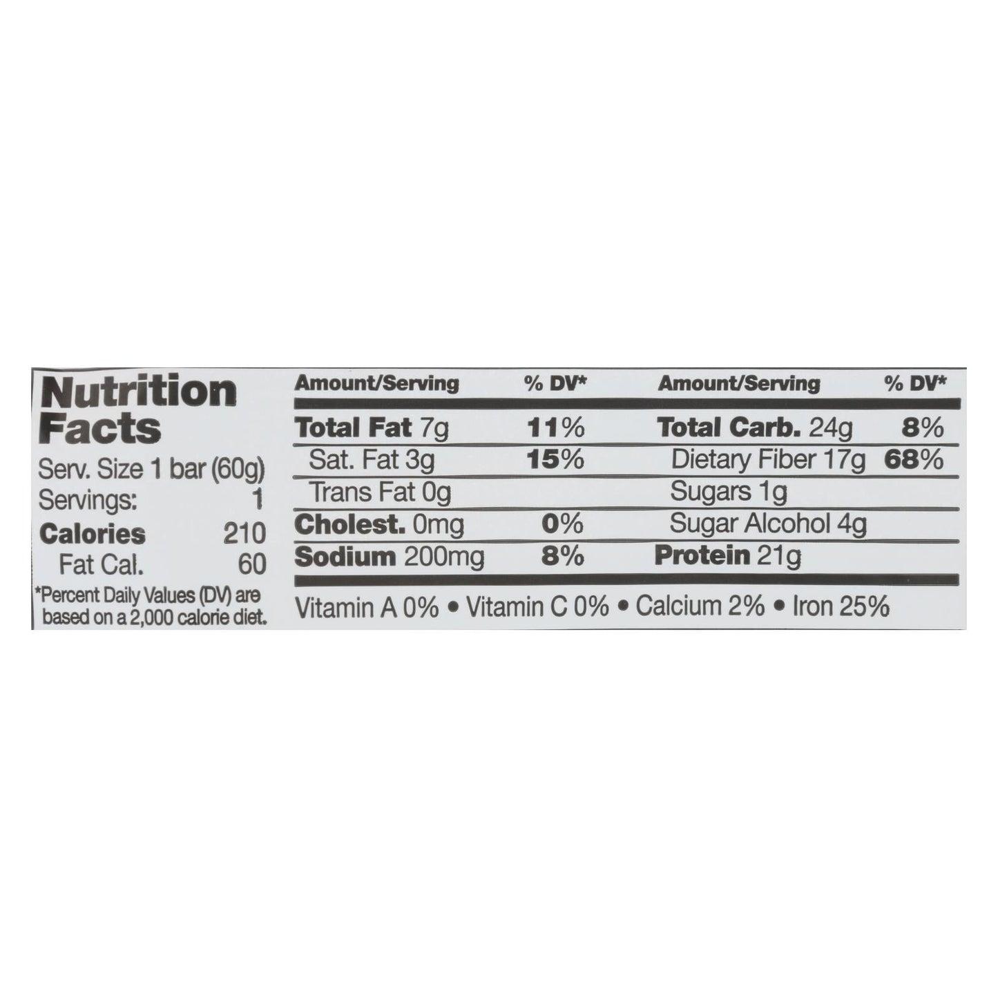 D's Natural No Cow Bar - Chocolate Fudge Brownie - 2.12 Oz Pack of 12