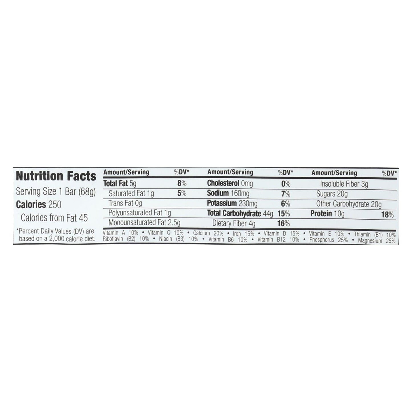 Clif Bar Organic Cool Mint Chocolate Energy Bar, 2.4 oz, Pack of 12
