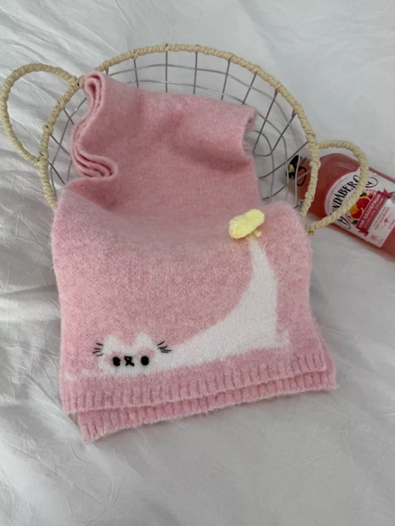 Cute Cat Knitted Scarf