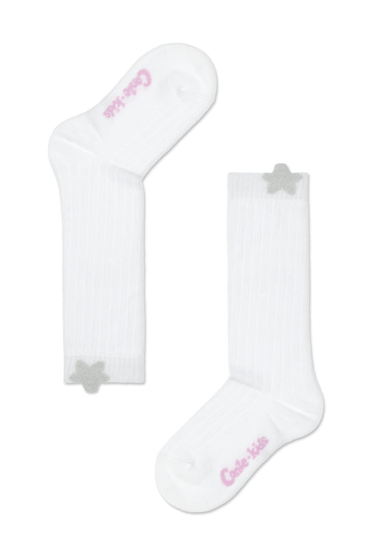 Conte-Kids Cotton Knee-Highs Tip-Top 047 - Shimmering Picot