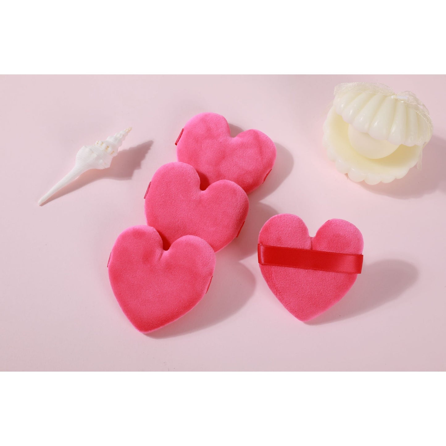 Heart Cosmetic Puff Set