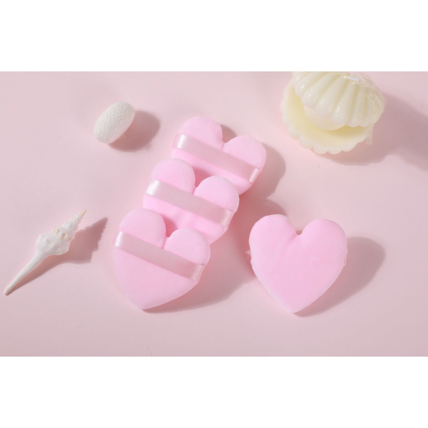 Heart Cosmetic Puff Set