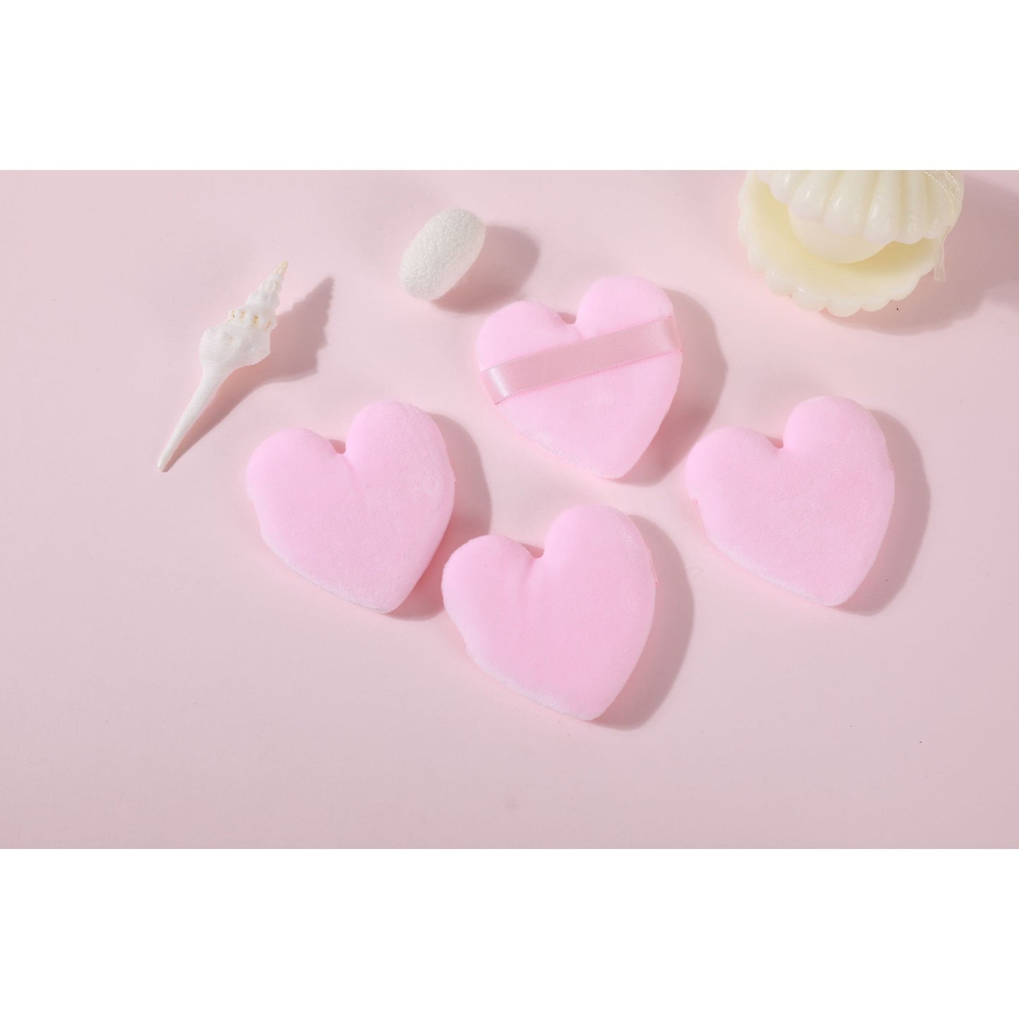 Heart Cosmetic Puff Set