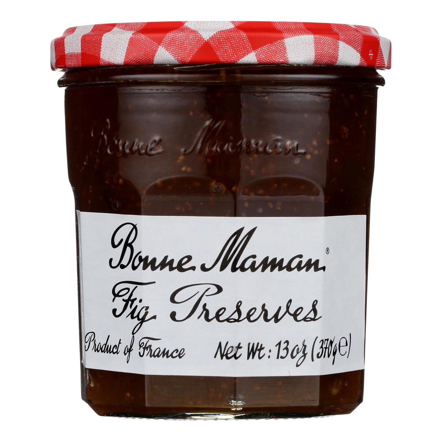 Bonne Maman Fig Conserves - 13 oz , Pack of 6 - All Natural Fruit Spread