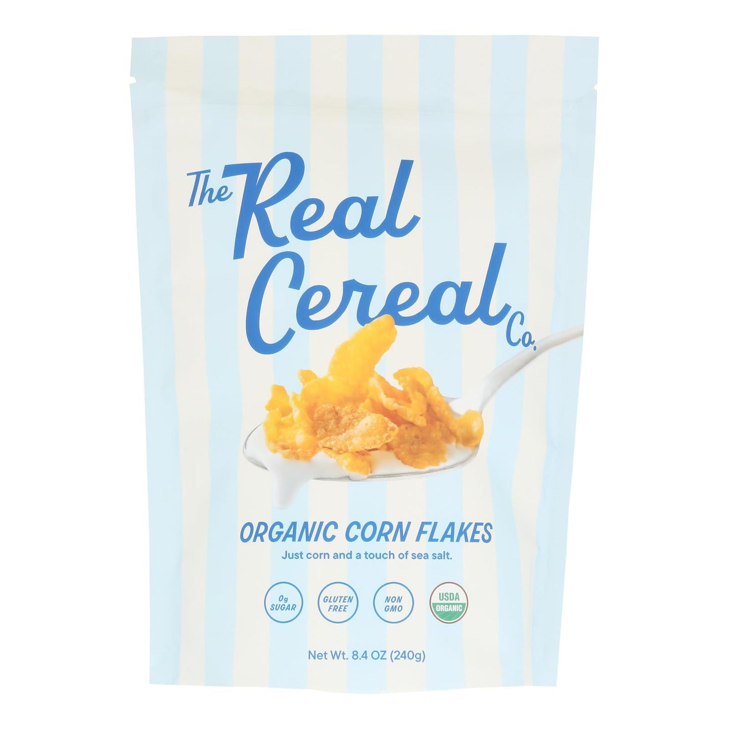 The Real Cereal Co. Organic Corn Flakes Cereal, 6 x 8.4 oz.