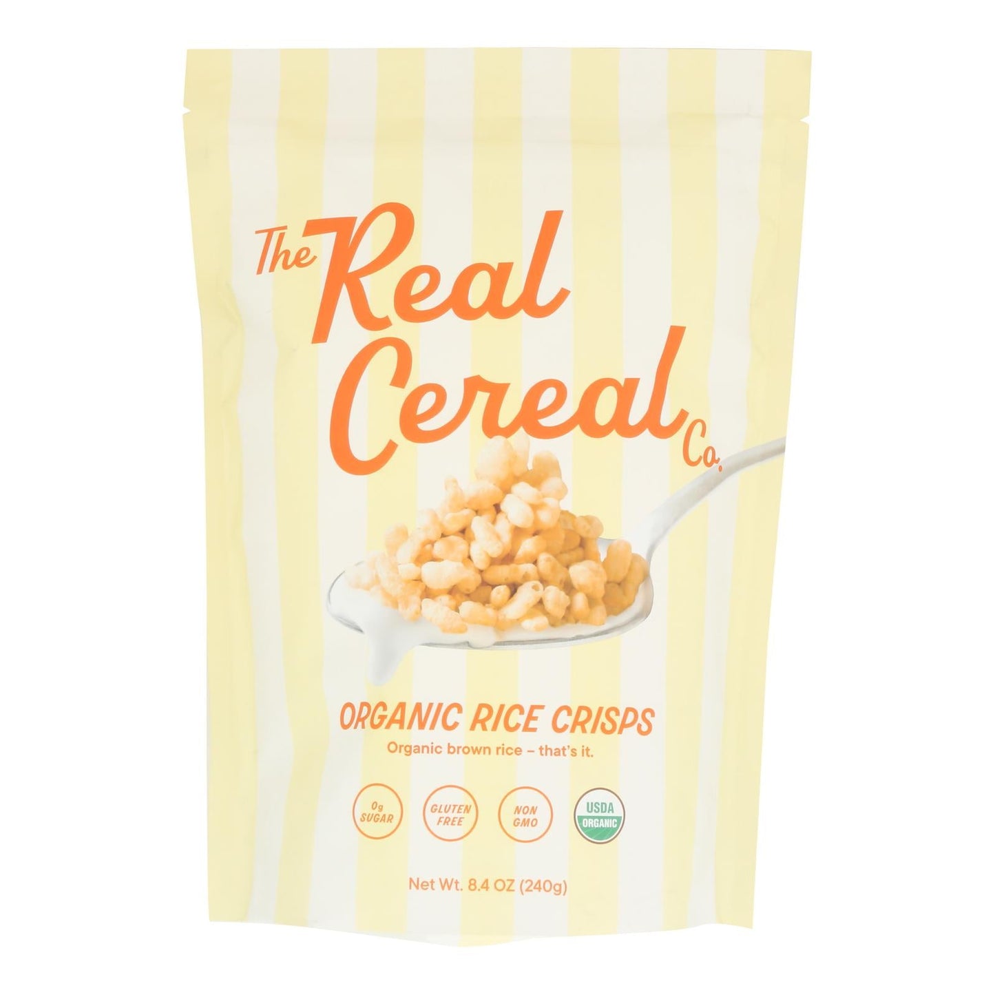 The Real Cereal Co. Rice Crisps Cereal, Organic, 6 x 8.4 oz