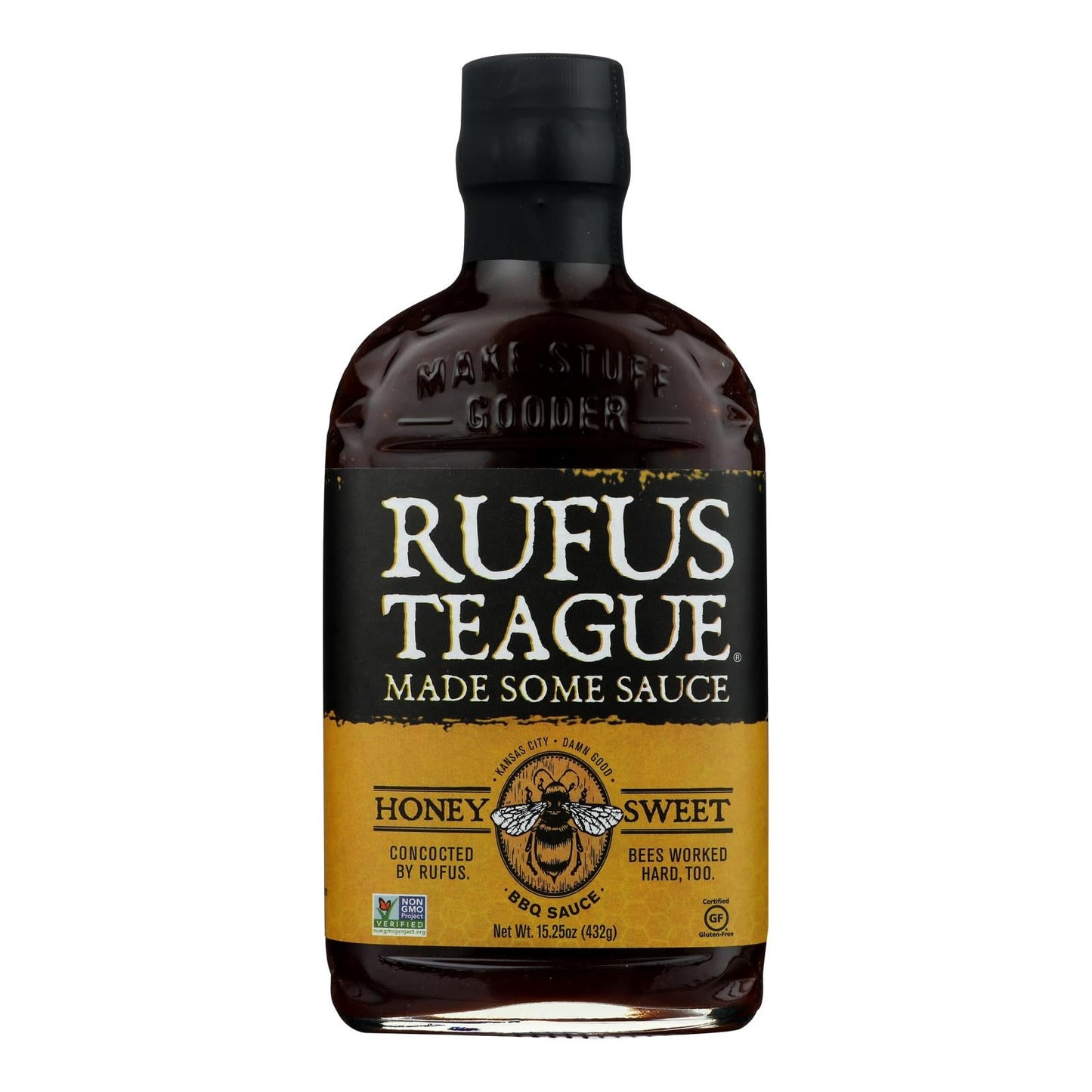 Rufus Teague Honey Sweet BBQ Sauce - 16 oz (Pack of 6)
