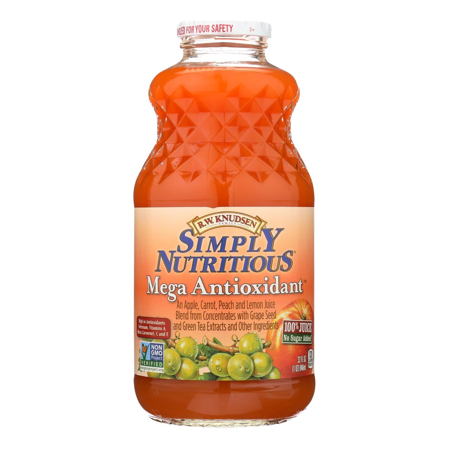 R.W. Knudsen Mega Antioxidant Juice, 32 fl oz., Pack of 6