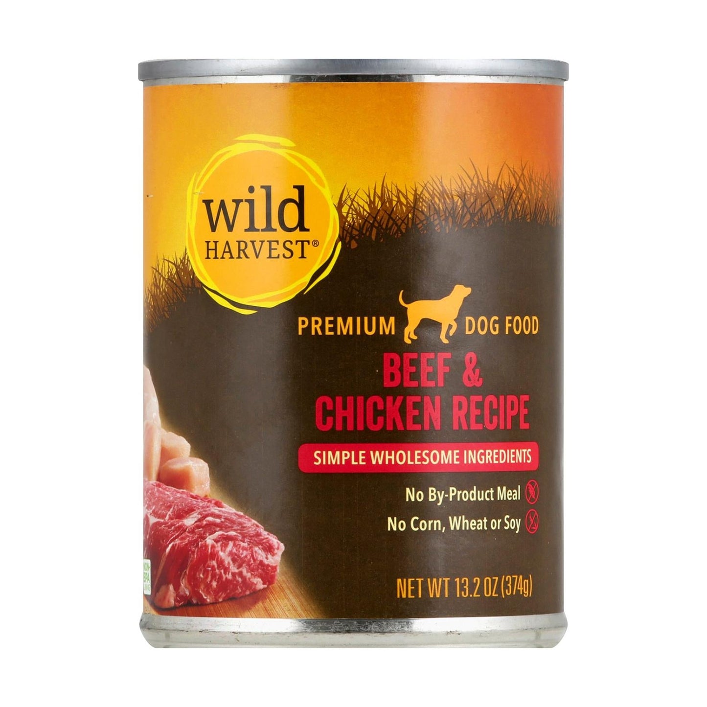 Wild Harvest Dog Food Beef & Chicken Dinner, 13.2 oz - Pack of 12