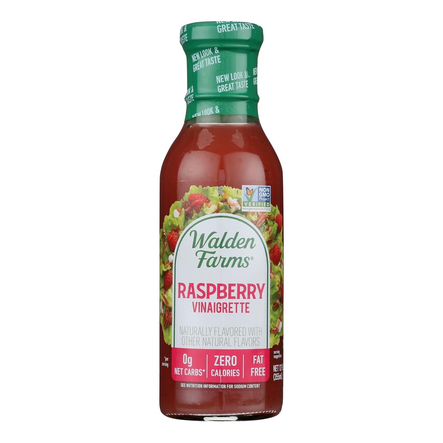 Walden Farms Raspberry Vinaigrette (Pack of 6) - Sugar-Free, Calorie-Free, 12 Fl Oz