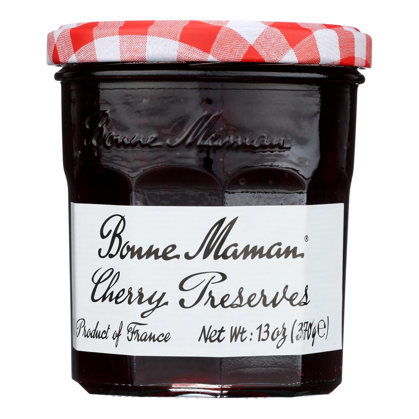 Bonne Maman Black Cherry Conserve (Pack of 6) - 13 Oz - Premium Cherry Fruit Spread