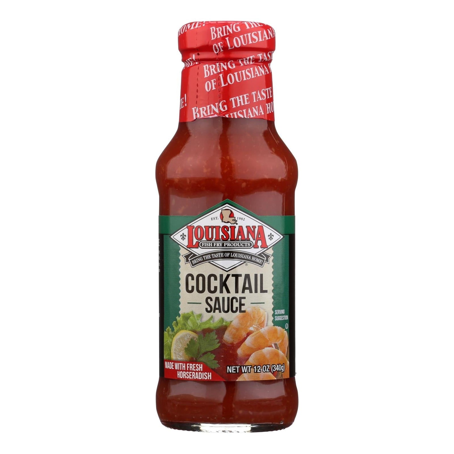 Louisiana Fish Fry Cocktail Sauce, Case of 6, 12 Oz Bottles