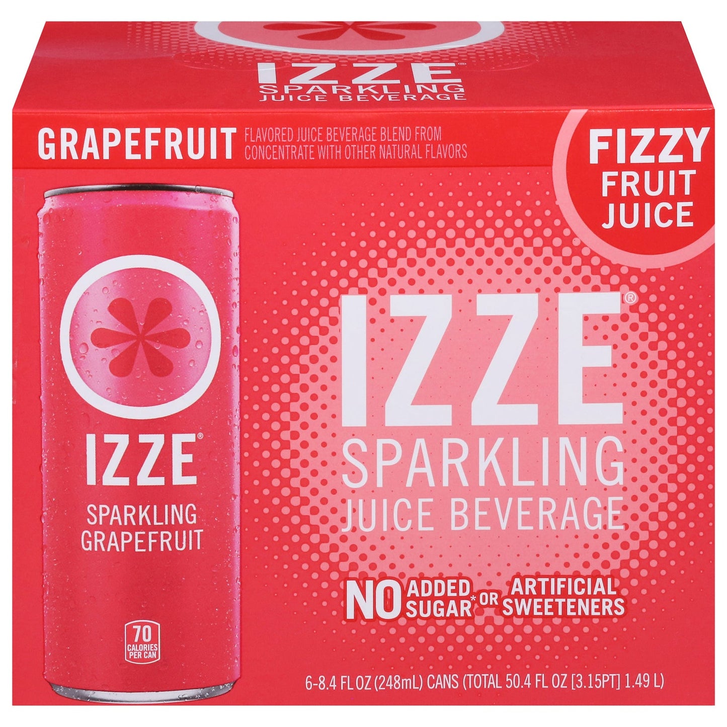 Izze Sparkling Grapefruit Drink, 4 of 6/8.4 Fl Oz