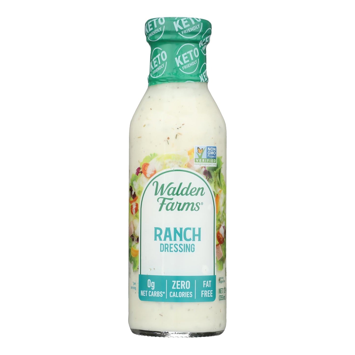 Walden Farms Calorie Free Ranch Dressing - 12 fl oz (Pack of 6)