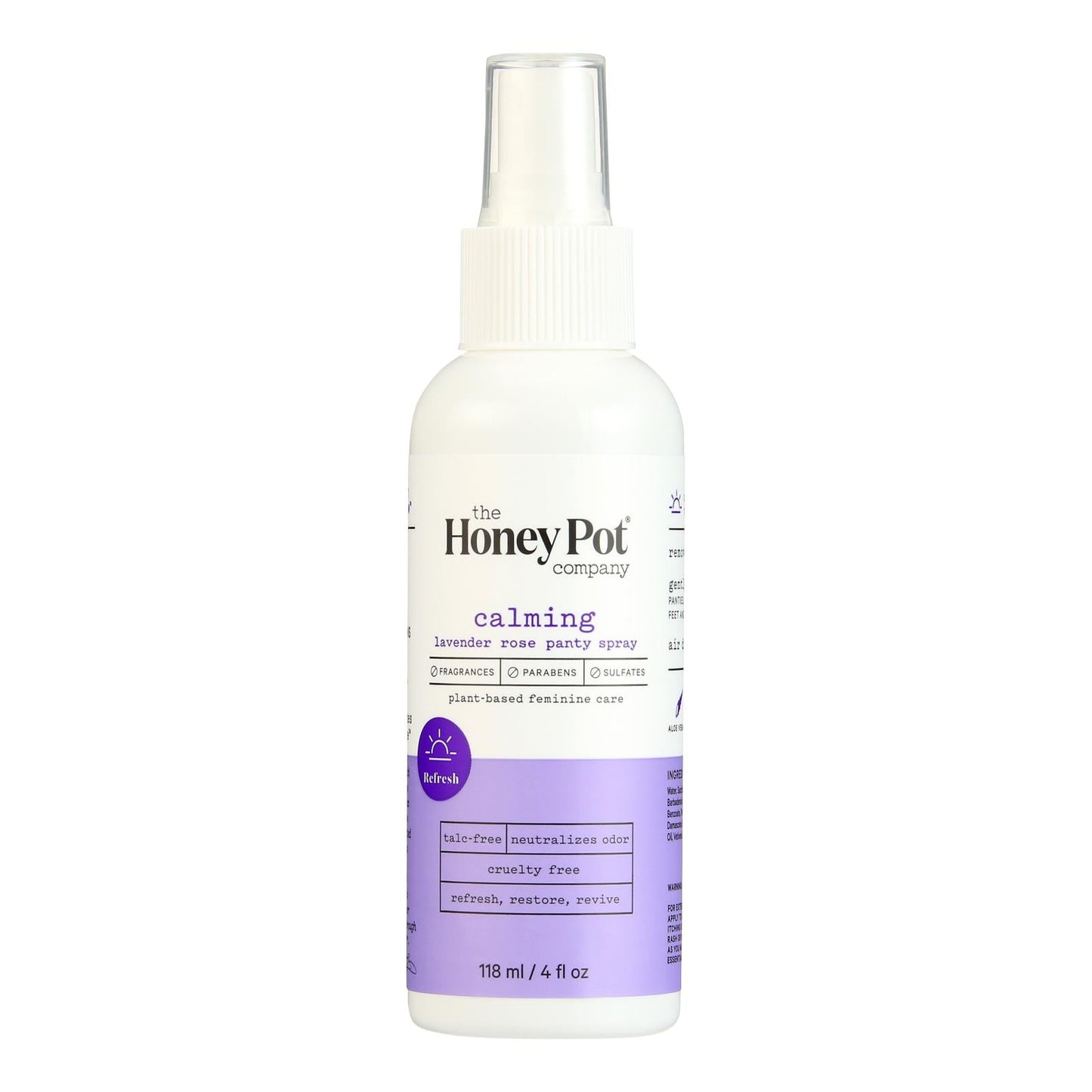 The Honey Pot Lavender Rose Panty Spray 4 fl oz