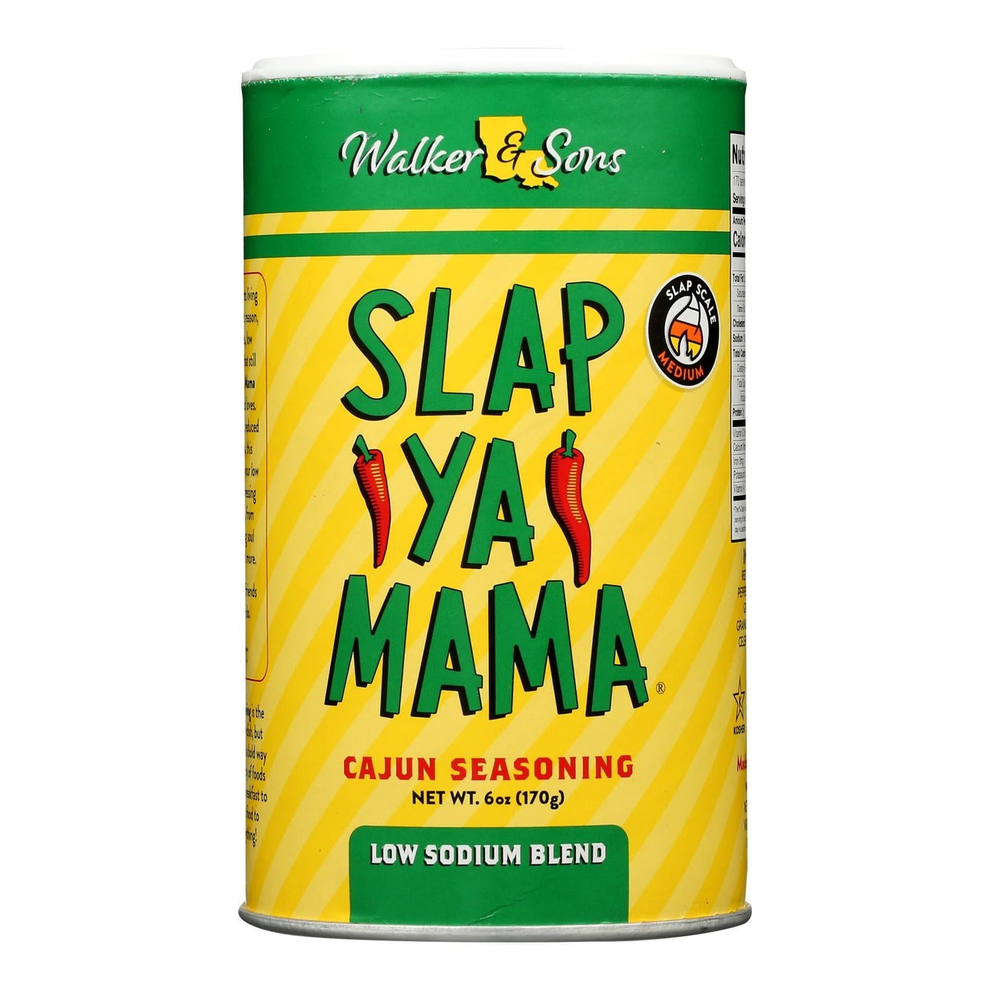 Slap Ya Mama Low Sodium Cajun Seasoning (6 x 6 oz) - Authentic Louisiana Flavor