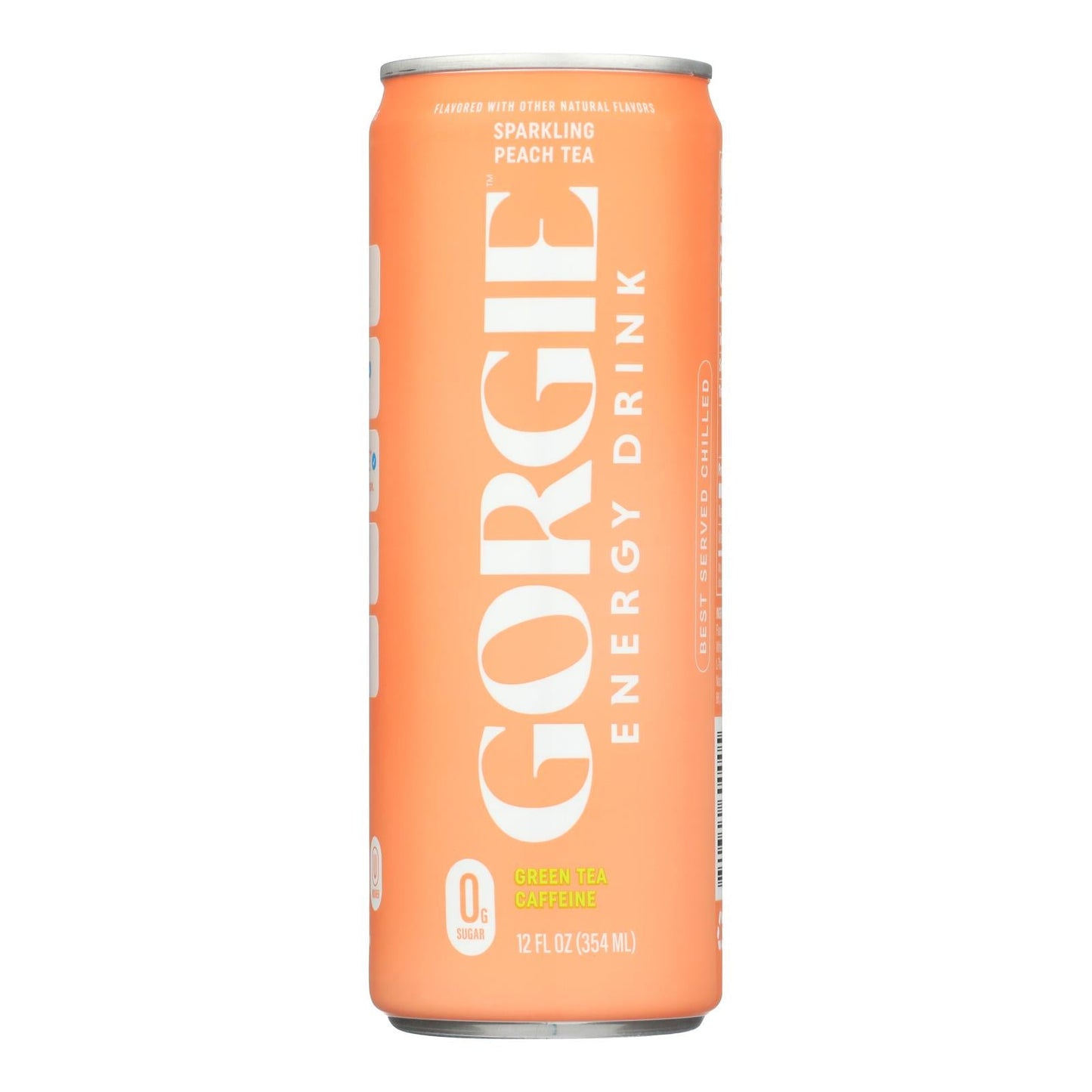 Gorgie Sparkling Energy Peachy Keen - Pack of 12 (12 fl oz) - Peach Energy Drink