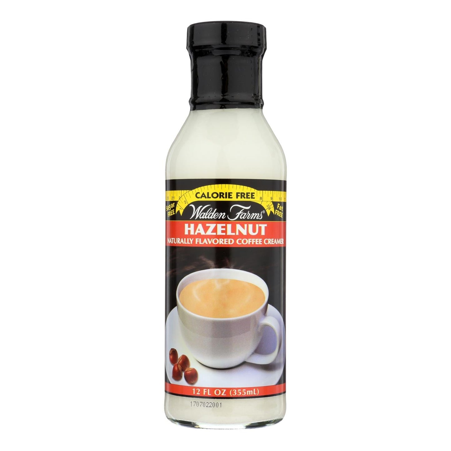 Walden Farms Sugar-Free Hazelnut Coffee Creamer, Case of 6, 12 fl oz Each