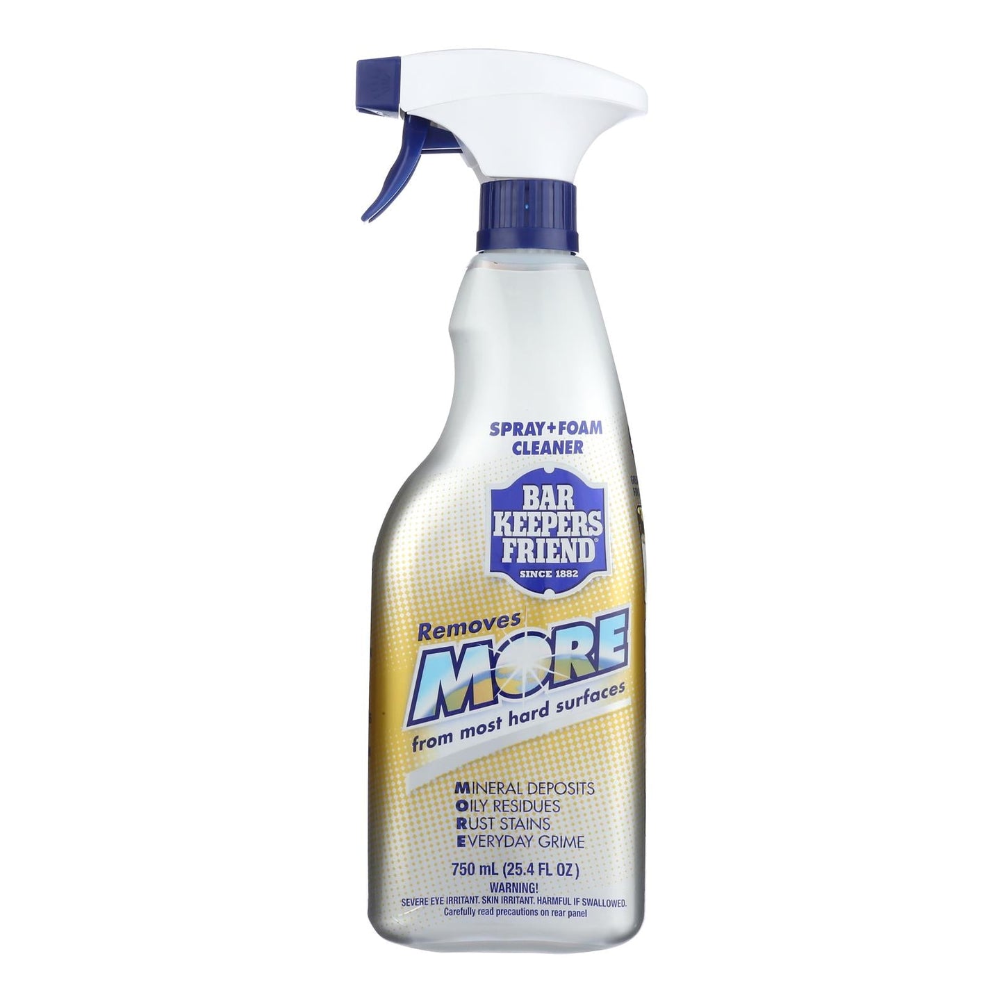 Bar Keepers Friend Spray & Foam Multi-Surface Cleaner MORE, 25.4 fl oz, Pack of 6