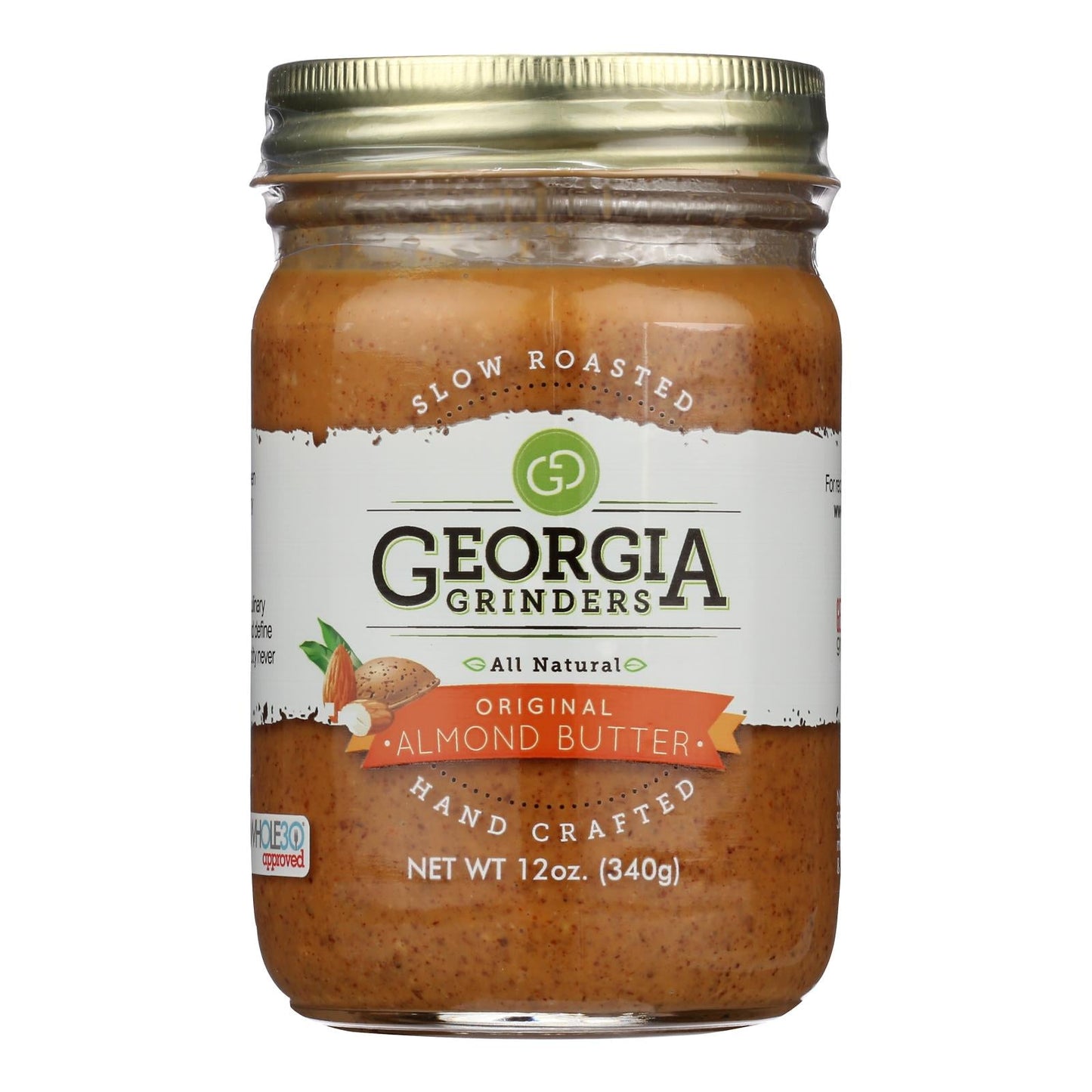 Georgia Grinders Original Almond Butter, 12 oz (Pack of 12)