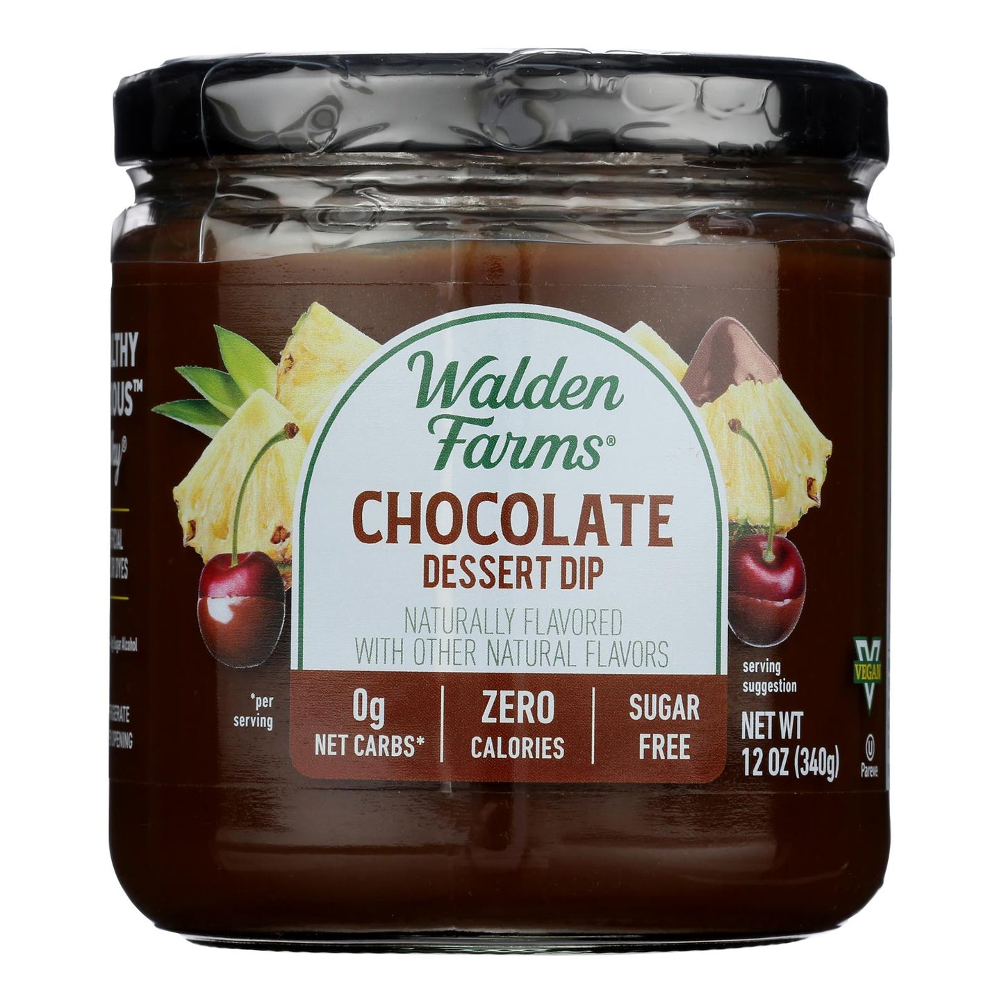 Walden Farms Chocolate Dip - Pack of 6 - 12 oz - Sugar-Free, Calorie-Free Indulgence