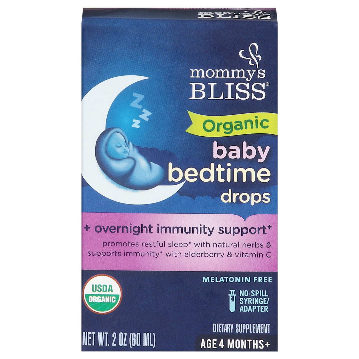Mommy's Bliss Baby Bedtime Drops - Organic Sleep Support for Babies (2 fl oz)