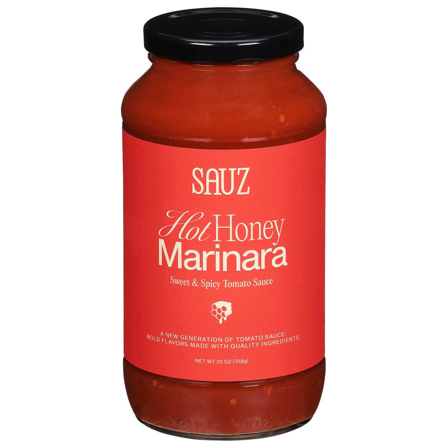 Sauz Hot Honey Marinara Sauce - (Pack of 6) 25 oz - Sweet & Spicy Tomato Sauce