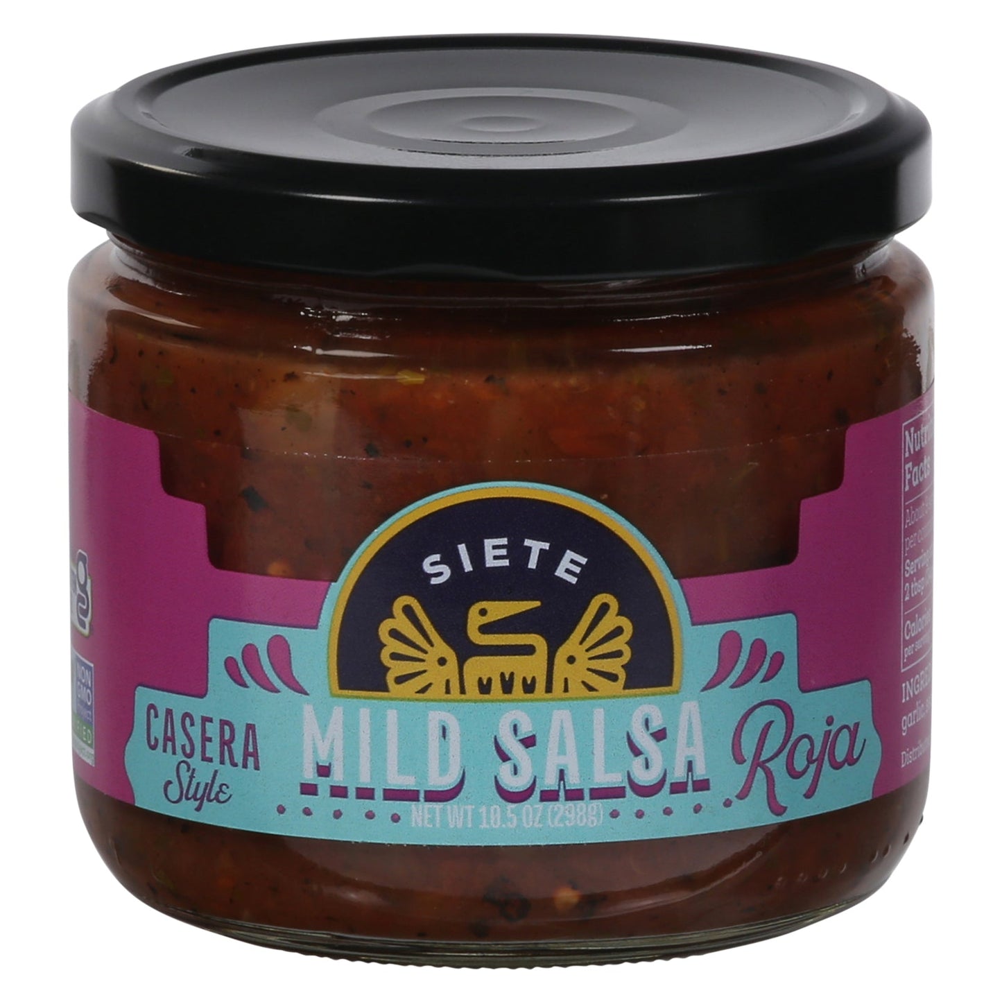 Siete Casera Mild Salsa, 10.5 oz, Case of 6