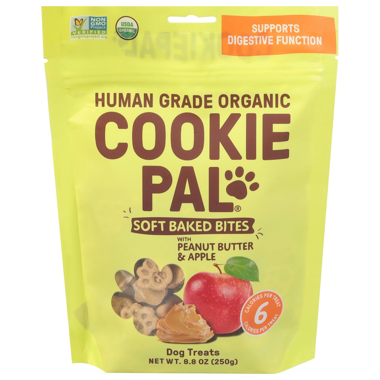 Cookie Pal Dog Treats: Original, Peanut Butter, Apple - 4 to 8.8 oz Bags