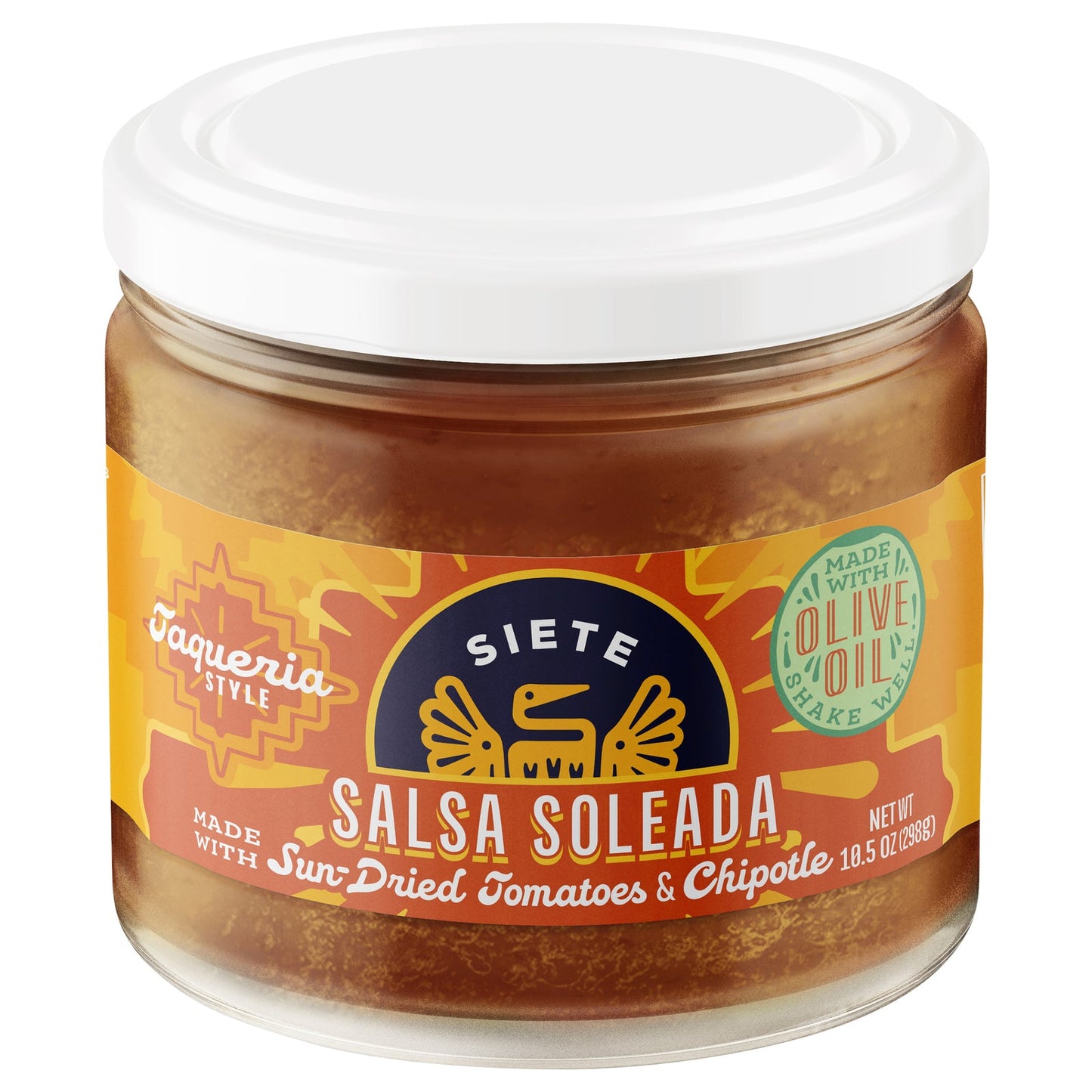 Siete Salsa Soledad Chipotle (Pack of 6) - 10.5 Oz - Tangy & Smoky Flavor