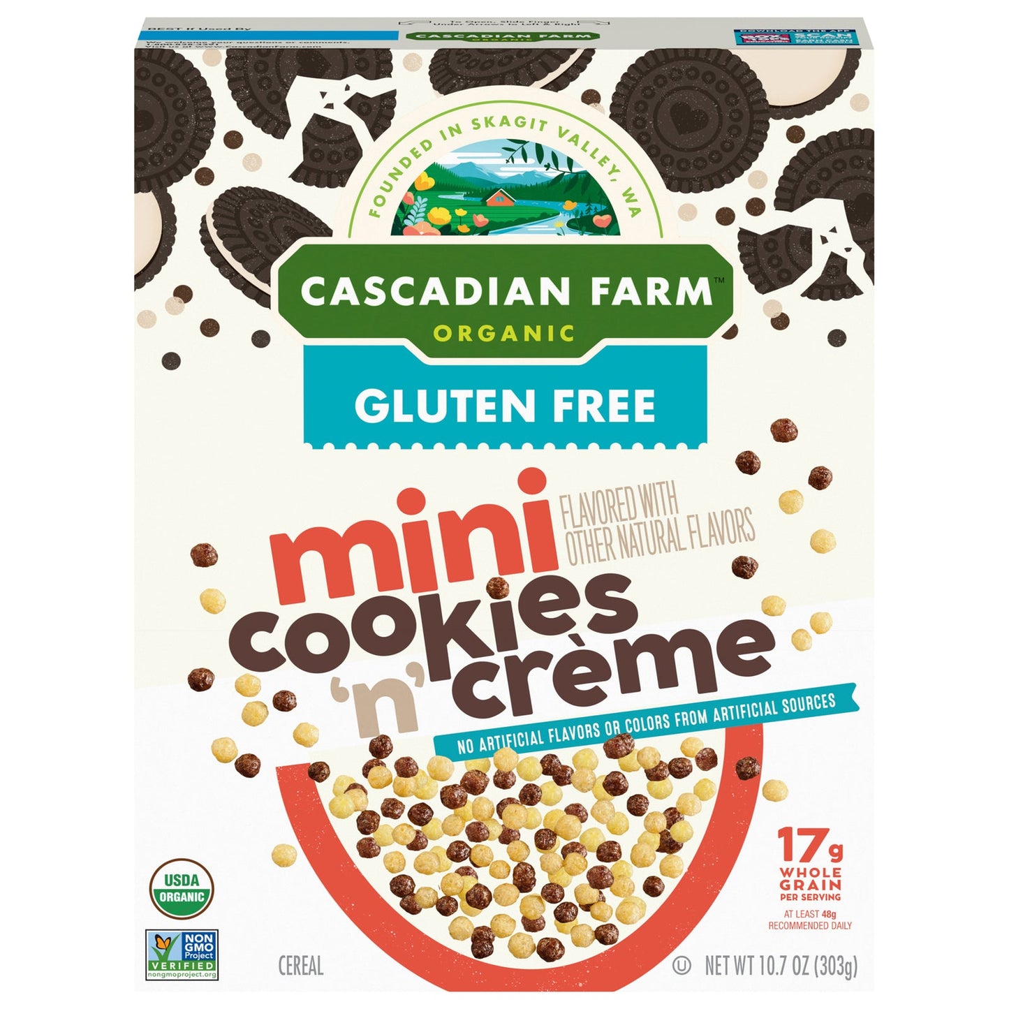 Cascadian Farm Organic Cereal, Crunchy Cinnamon - 10.7 oz (Pack of 10)