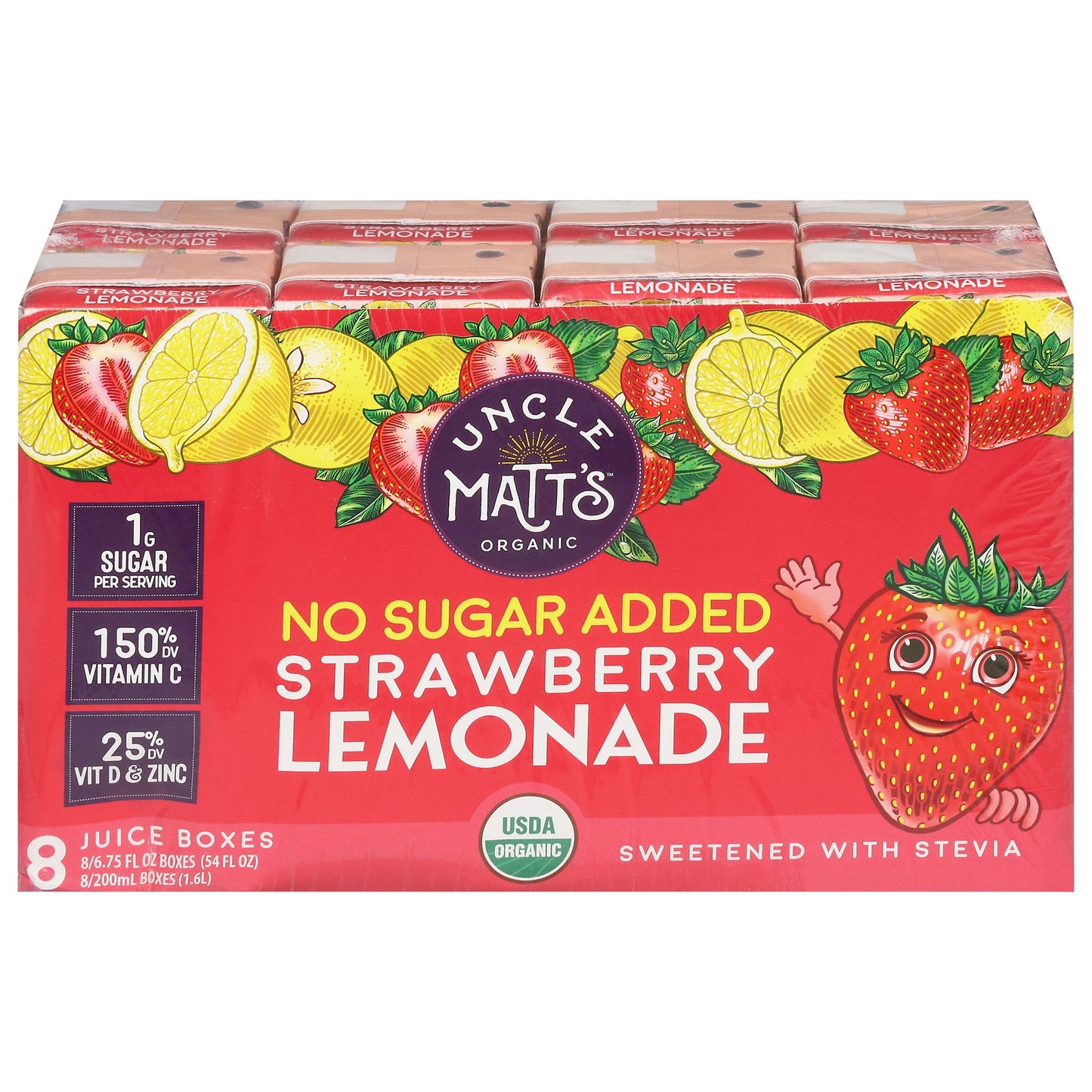 Uncle Matt's Organic Lemonade Juice , USDA Organic, 4 of 8/6.75 fl oz