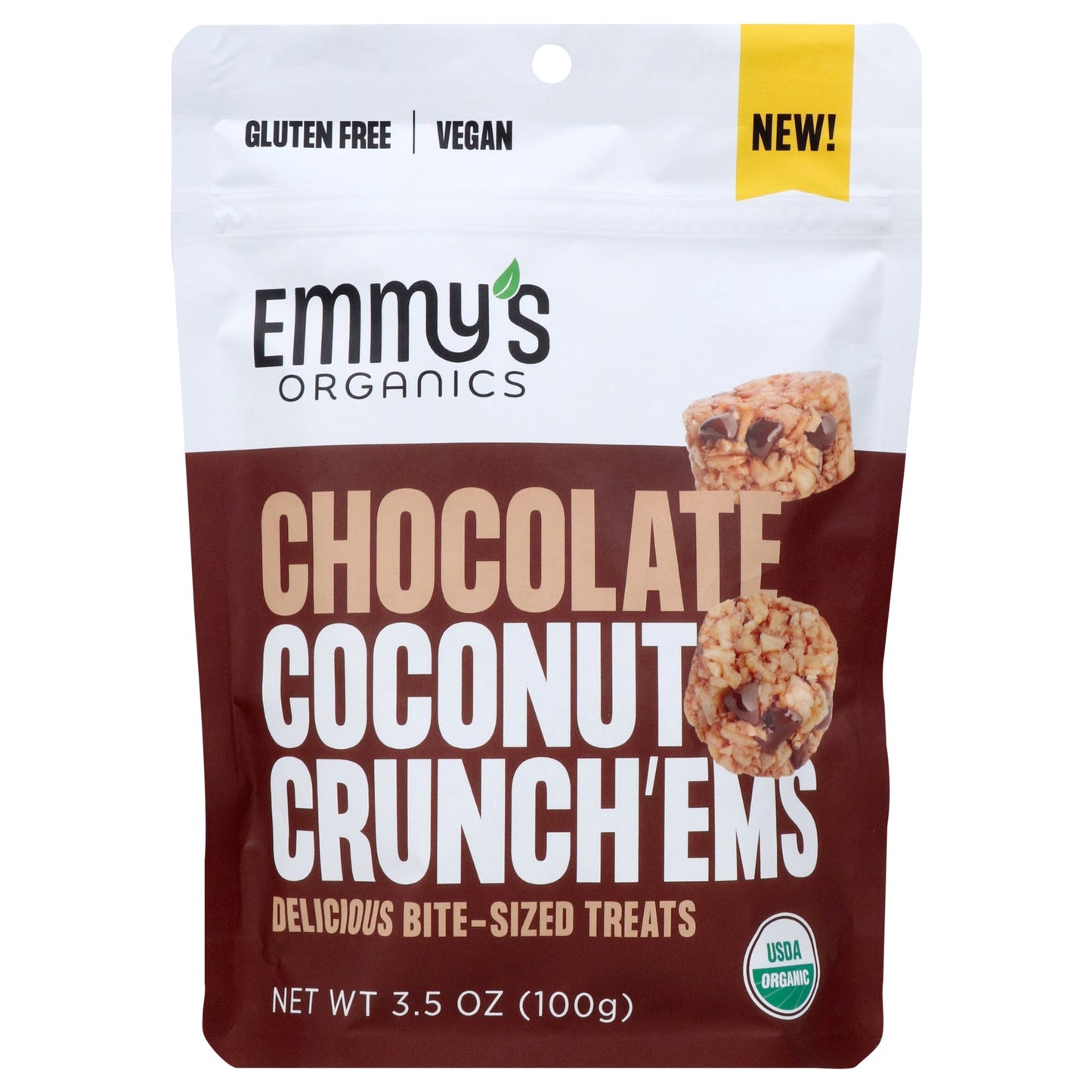 Emmy's Organics Chocolate Cnut Crunch - 6 x 3.5 oz - Pack of 6