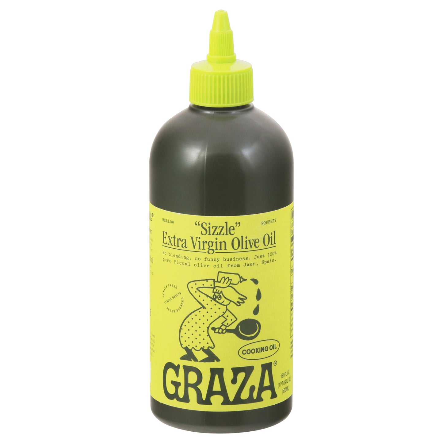 Graza Evoo Sizzle 500ml - 6-Pack - Premium Olive Oil for Cooking