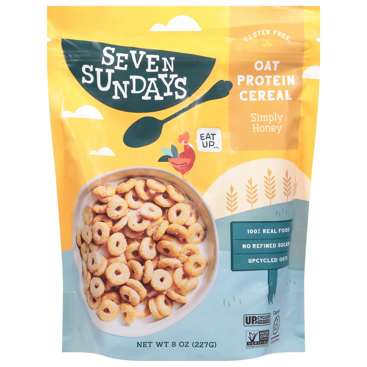 Seven Sundays Grain Free Cereal, Honey, 6 - 8 oz Each