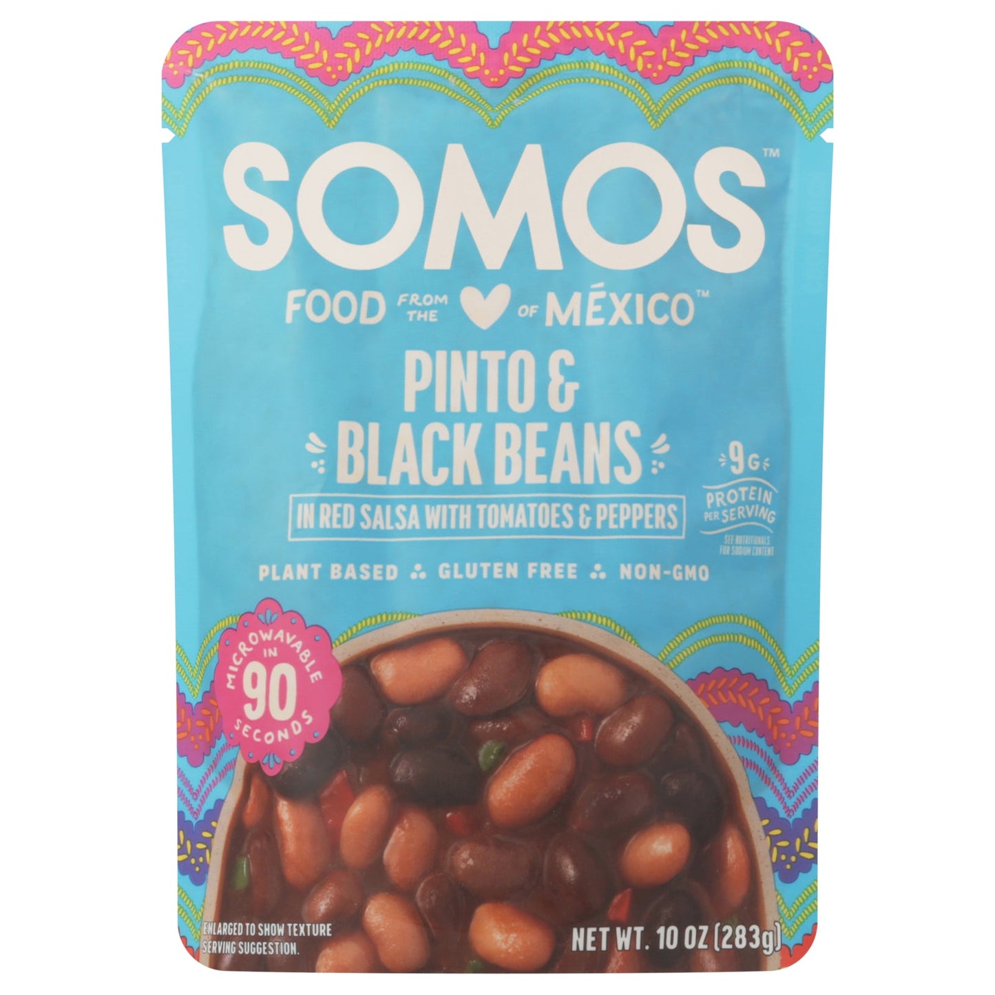 Somos Pinto & Black Beans - 6 x 10 oz - Ready to Eat