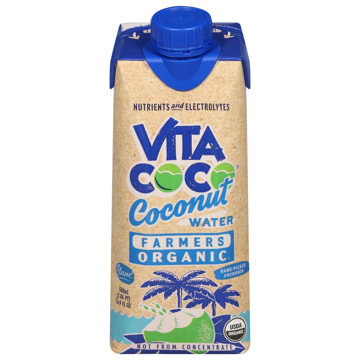 Vita Coco Coconut Water, Original, 12-Pack of 16.9 oz