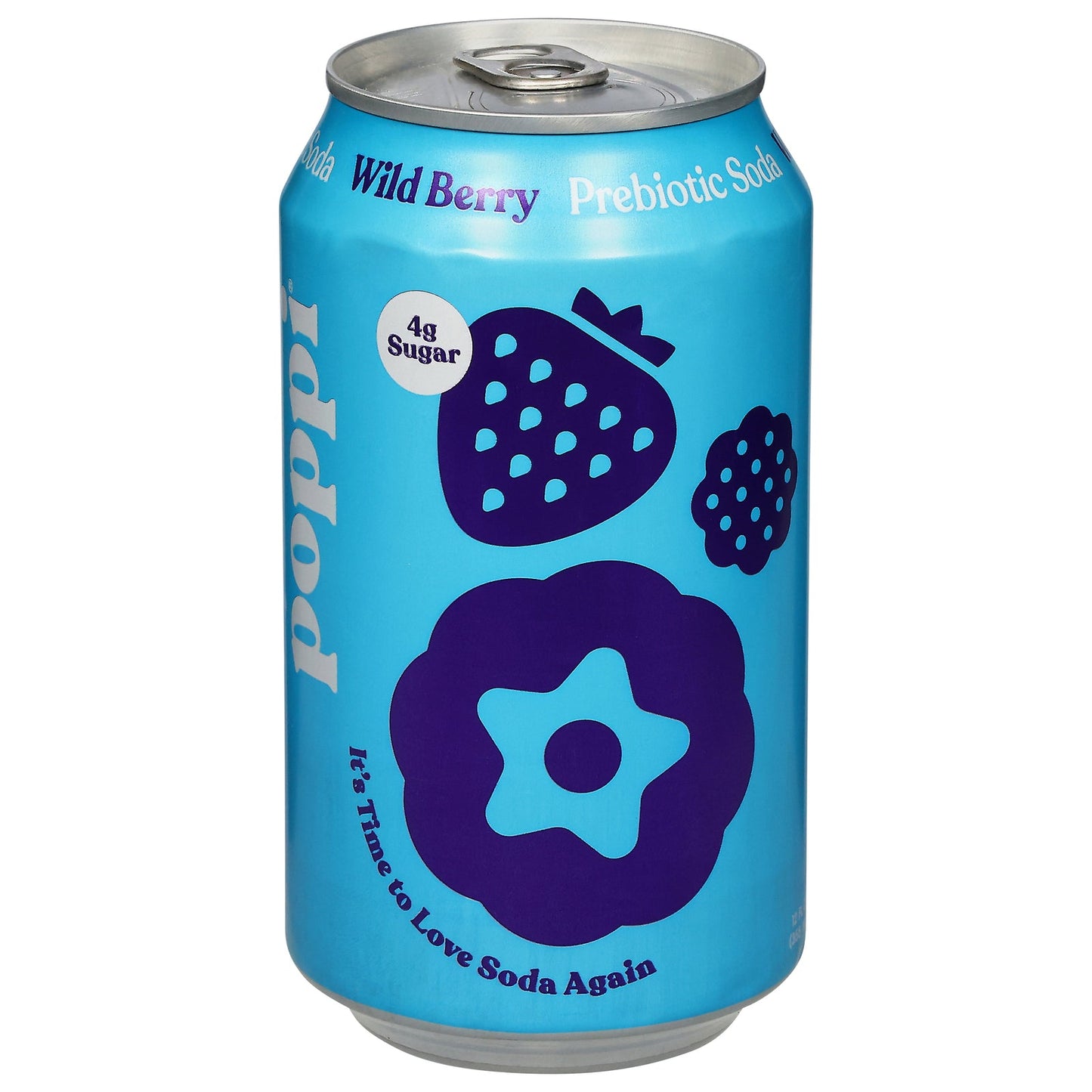 Poppi Prebiotic Soda, Wild Berry, 12 fl oz (12 Pack) - Gut Healthy & Delicious